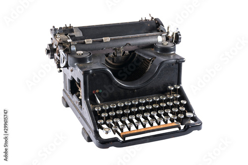 Old black typewriter