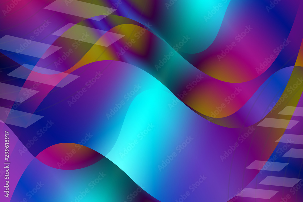 Obraz premium abstract, design, light, blue, wallpaper, colorful, wave, color, art, illustration, pattern, graphic, curve, pink, purple, backgrounds, red, artistic, backdrop, green, fractal, lines, line, shape