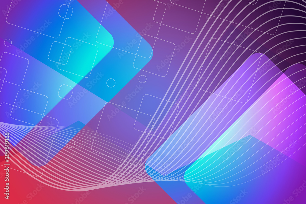 Obraz premium abstract, design, light, blue, wallpaper, colorful, wave, color, art, illustration, pattern, graphic, curve, pink, purple, backgrounds, red, artistic, backdrop, green, fractal, lines, line, shape