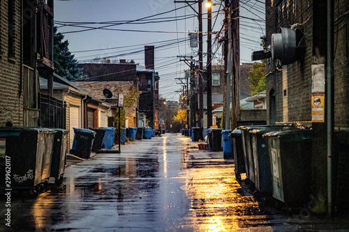 Chicago Alley in the Rain