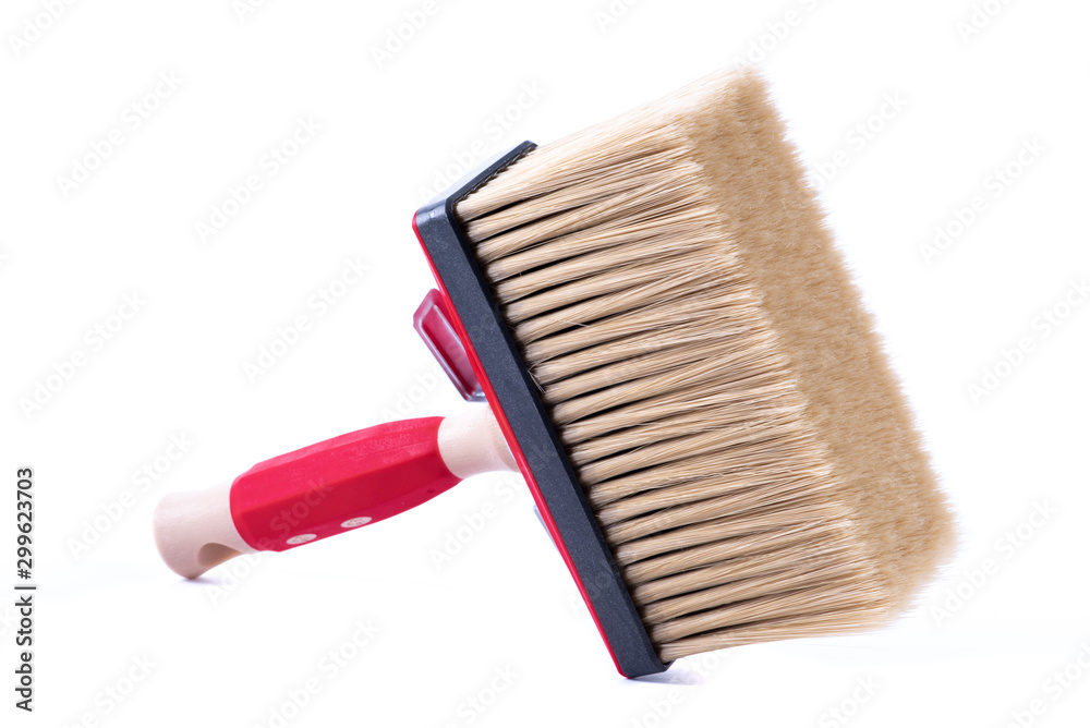 Big paint brush tool isolated on white background Stock Photo