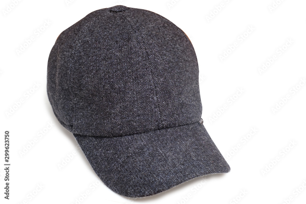 hat isolated on white background. Hat with a visor. hat isolated on white background. Hat with a visor.