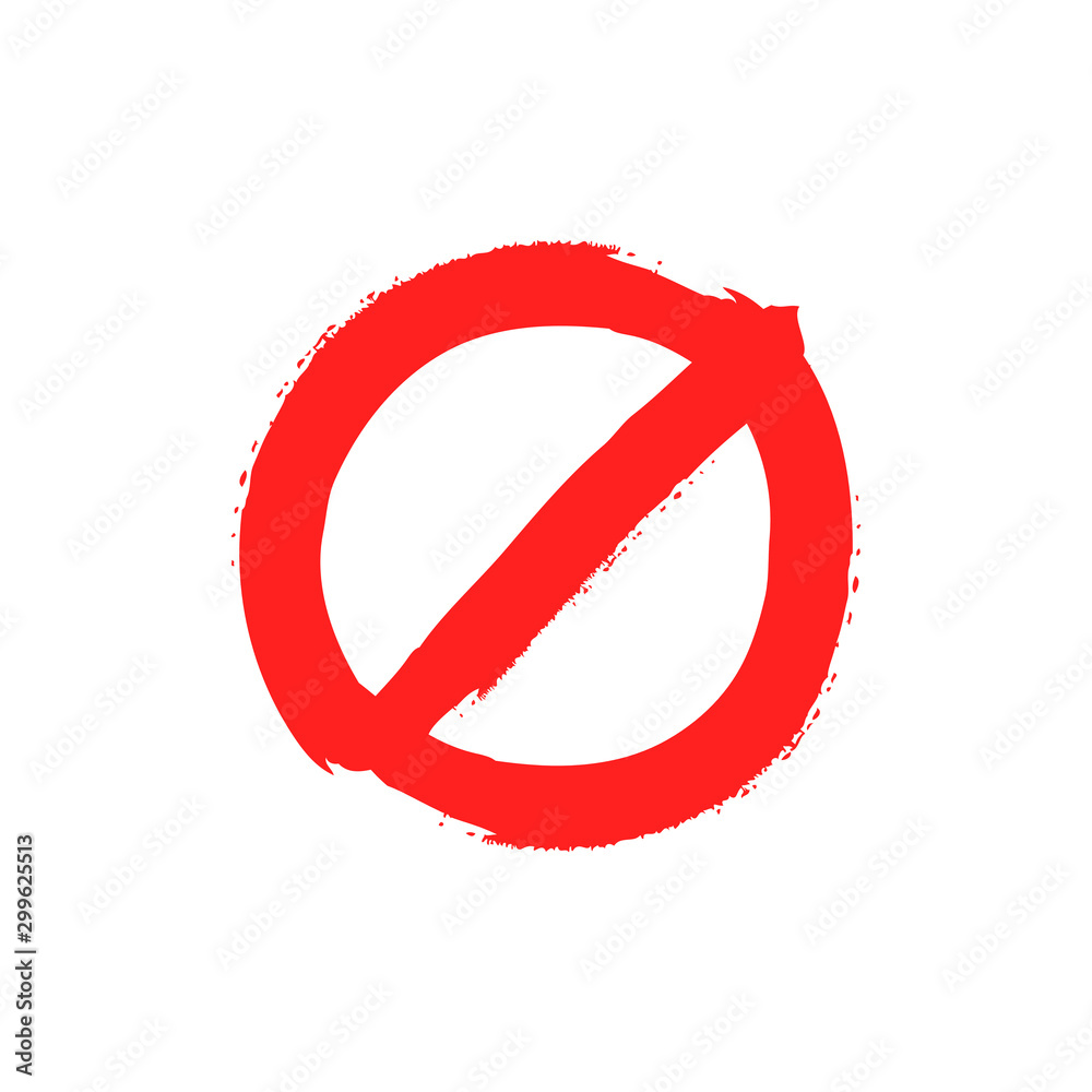 Prohibited doodle icon. Prohibition hand drawn sign. Prohibited doodle icon. Prohibition hand drawn sign.
