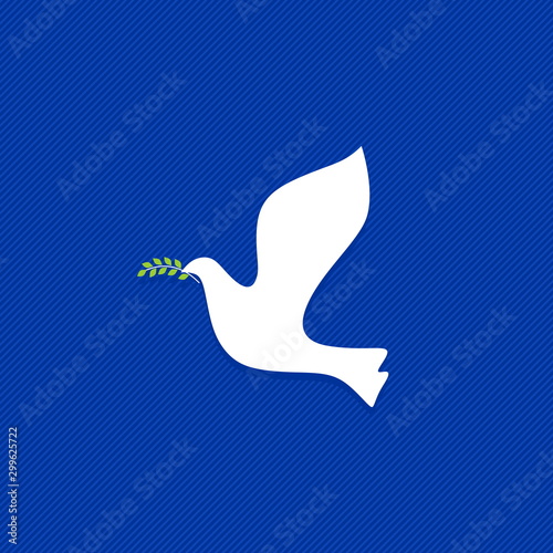 Dove, a symbol of peace and purity. The biblical symbol of the Holy Spirit.