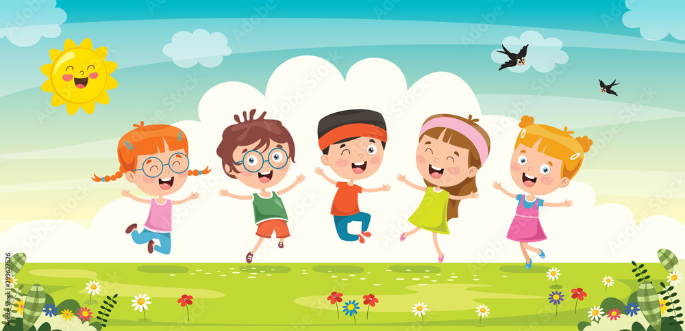 Little Children Having Fun Together Little Children Having Fun Together
