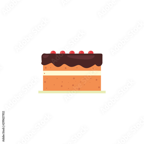 Isolated sweet cake icon vector design