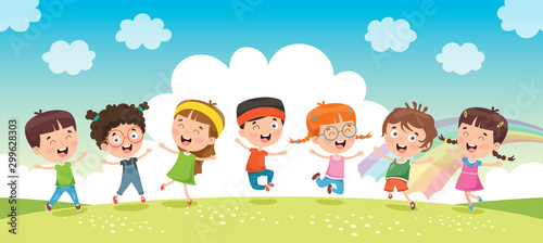 Little Children Having Fun Together