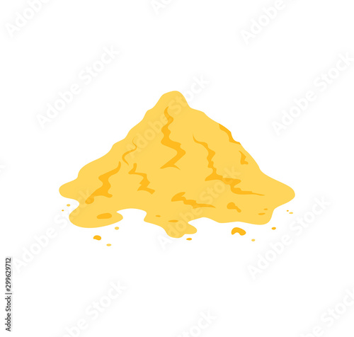Vector sand icon in simple flat style