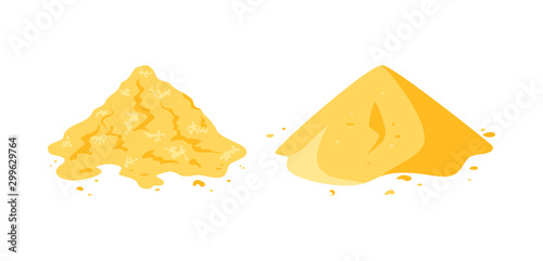 Vector sand icons in simple flat style
