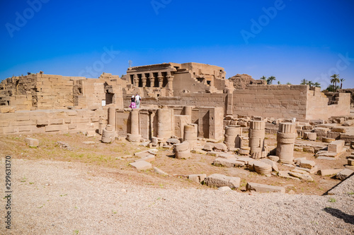The Karnak Temple Complex, commonly known as Karnak meaning "fortified village", comprises a vast mix of decayed temples, chapels, pylons, and other buildings 