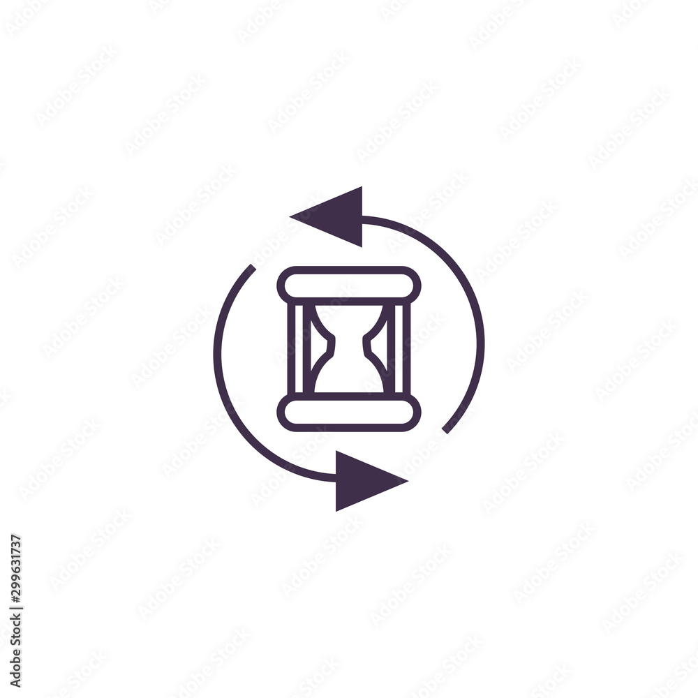 Isolated hourglass icon vector design Isolated hourglass icon vector design