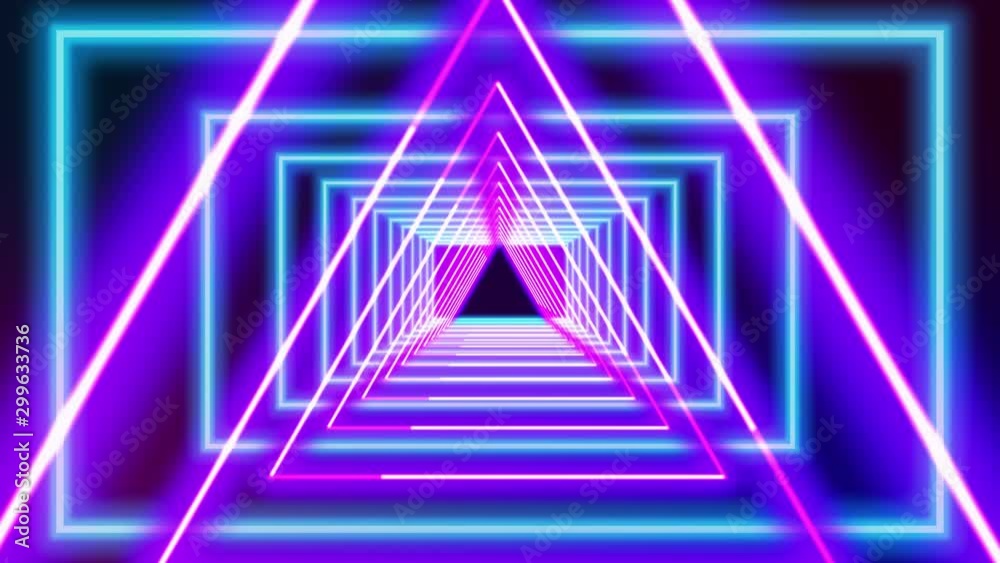 Abstract geometric background fluorescent ultraviolet light glowing neon lines moving pattern modern illumination 4k animation Abstract geometric background fluorescent ultraviolet light glowing neon lines moving pattern modern illumination 4k animation
