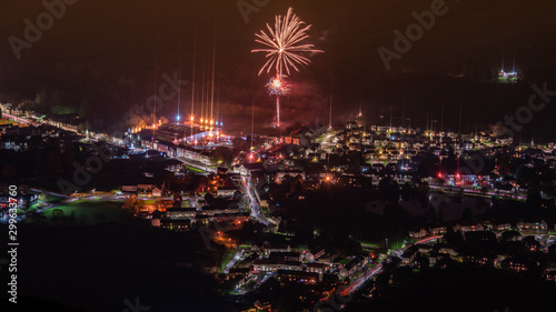 Guy Fawkes Firework display over Lennoxtown village photo