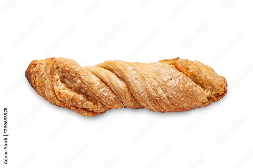 Cheese bread. Fresh home-baked bread with cheese on a white background. Cheese bread. Fresh home-baked bread with cheese on a white background.