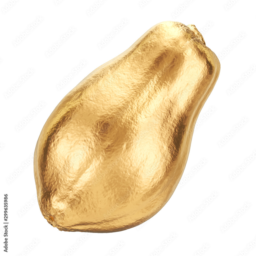 Golden papaya, 3d rendering Golden papaya, 3d rendering