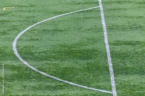 Detail of an artificial grass soccer field. Portugal.  © Vic