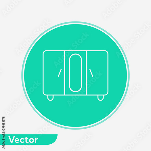 Wardrobe vector icon sign symbol