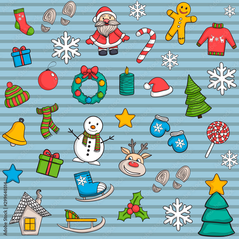 Vector Christmas pattern Vector Christmas pattern