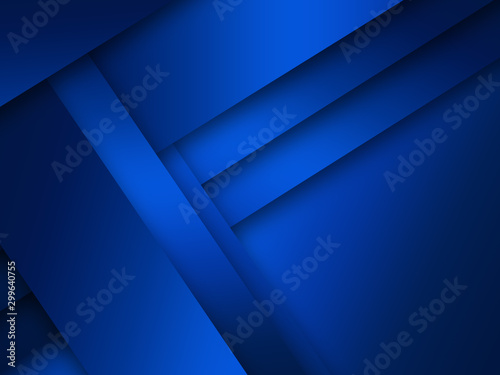 Modern blue background overlap paper with blank space for your text 