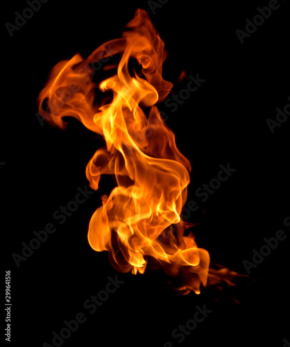 Flame heat fire abstract background © scenery1
