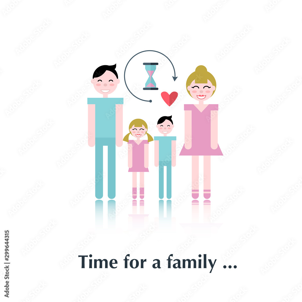 Happy family icon Happy family icon