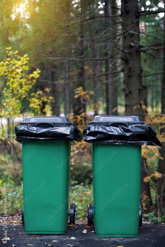 Ecological concept of environmental protection, no garbage Ecological concept of environmental protection, no garbage