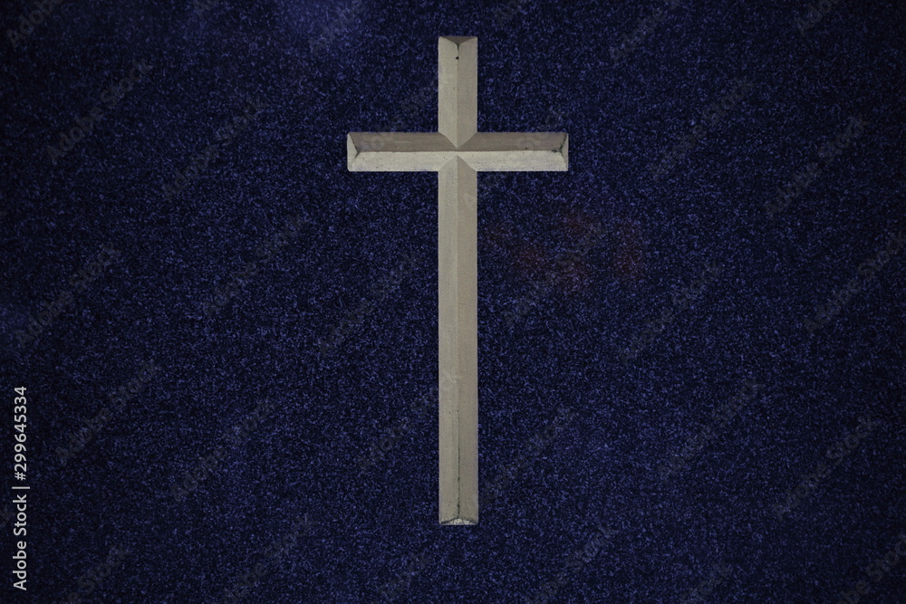 cross on black background