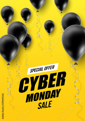 Cyber Monday Sale Abstract Background.