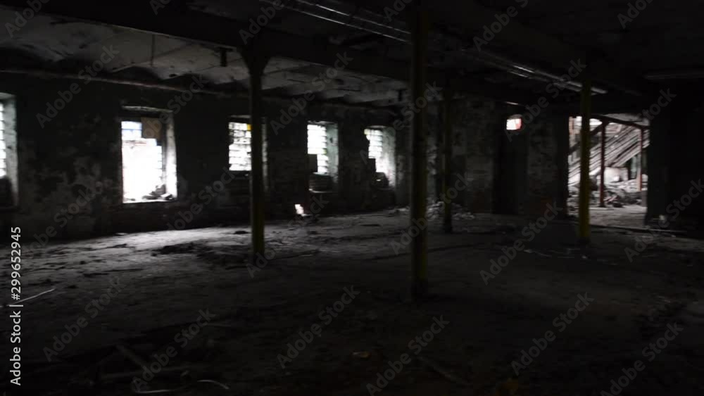 bandits go through an abandoned building with pistols bandits go through an abandoned building with pistols