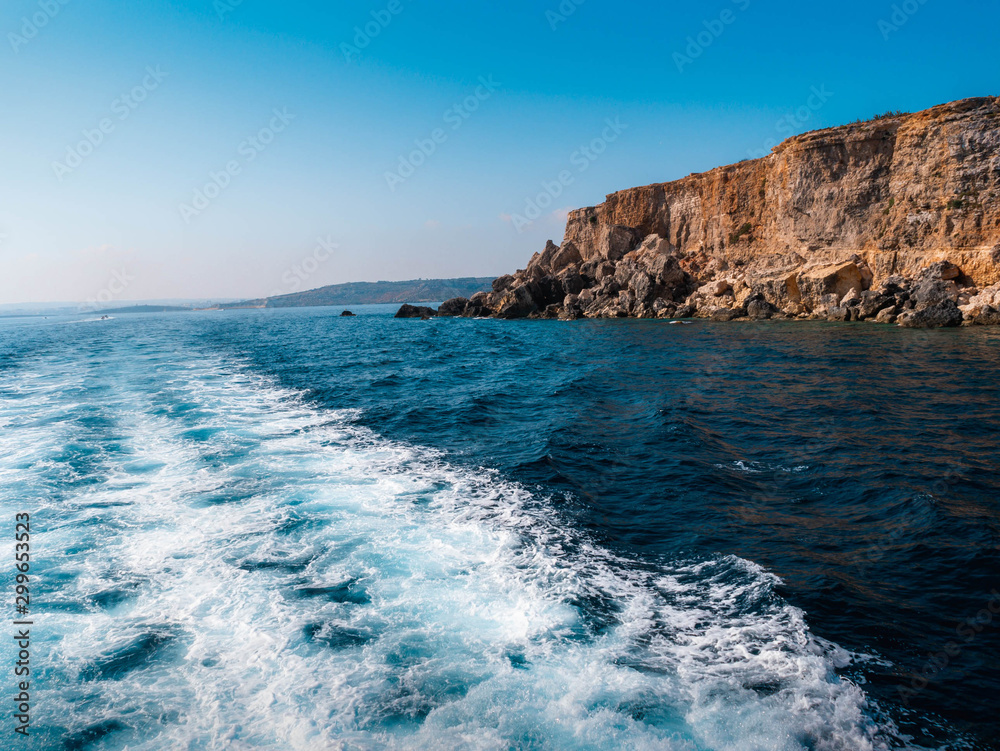 Sailing away at the Mediterranean Sea 