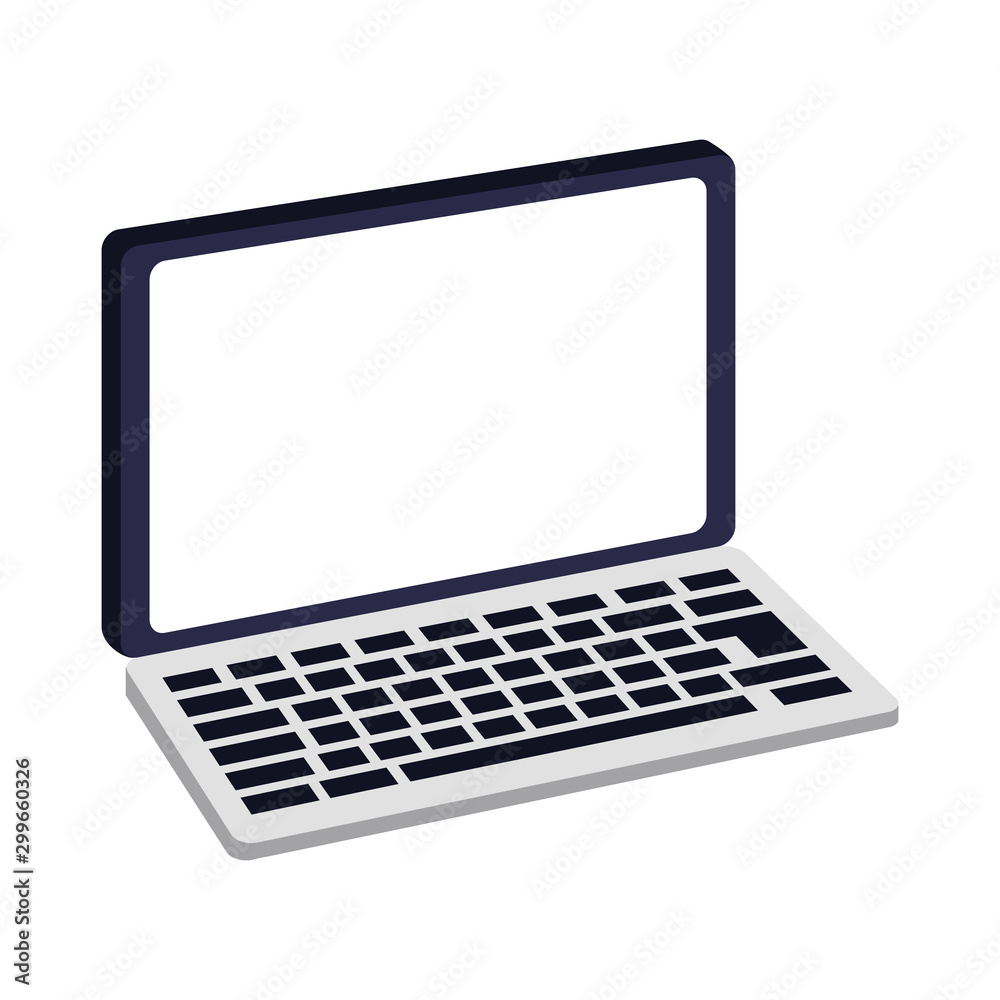 laptop computer icon, flat design laptop computer icon, flat design
