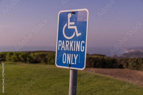 handicap sign
