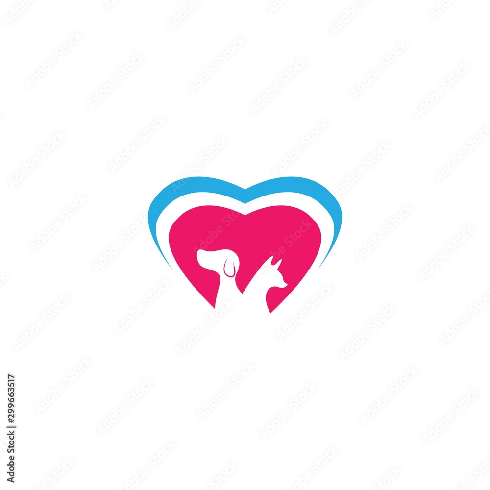 Pet logo template vector icon design Pet logo template vector icon design