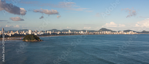 Panoramic of Santos city in a sunny day