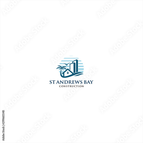 Real estate logo template design