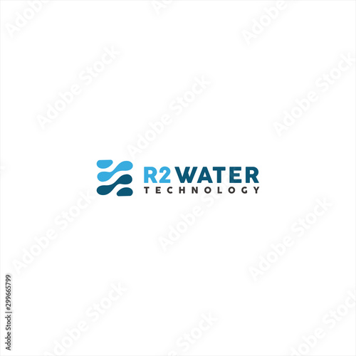 abstract square water logo Template Design