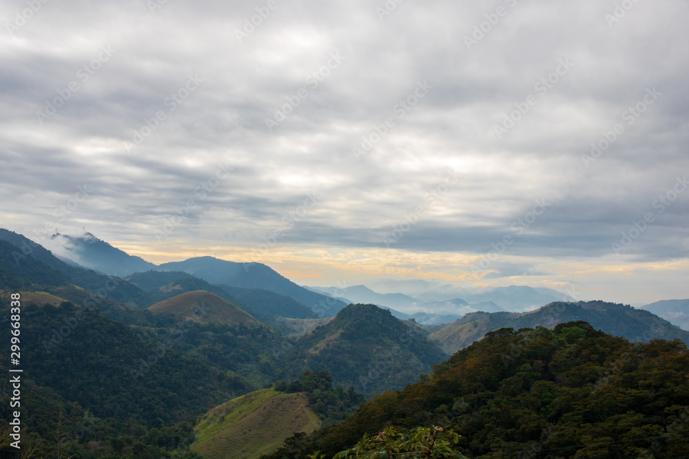landscape with mountains and clouds - Sierra Araras Rio de Janeiro