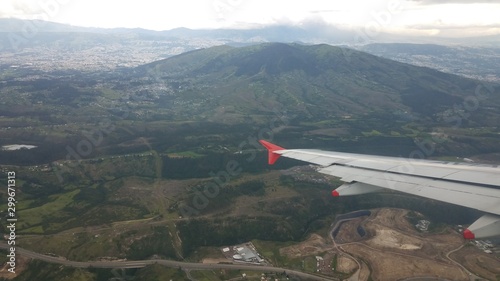 aerial shot of quito