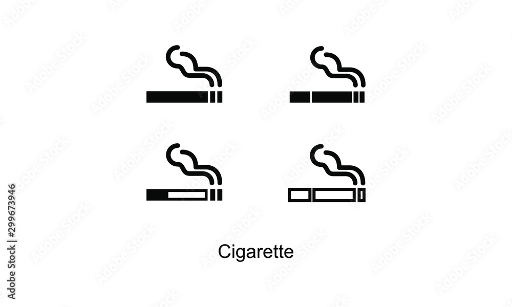 Obraz premium smoke icon vector illustration