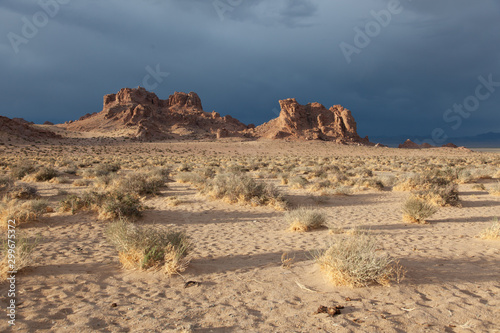 Red cliffs of Khermen Tsav canyon