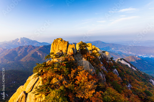 Autumn in Dobongsan Mountain National Park Seoul,South Korea photo