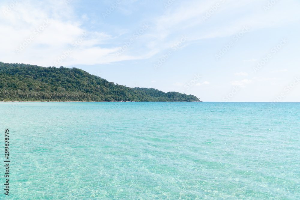 View of the sea and the beach. View of the sea and the beach.