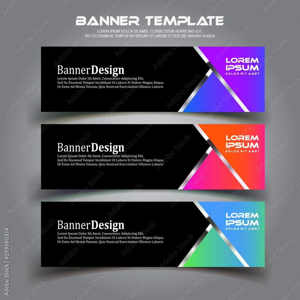 Fototapeta premium Business banner background.modern template design.vector illustration
