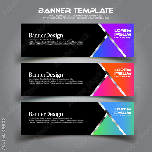 Business banner background.modern template design.vector illustration