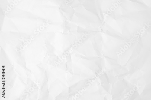 White crumpled paper texture background. 