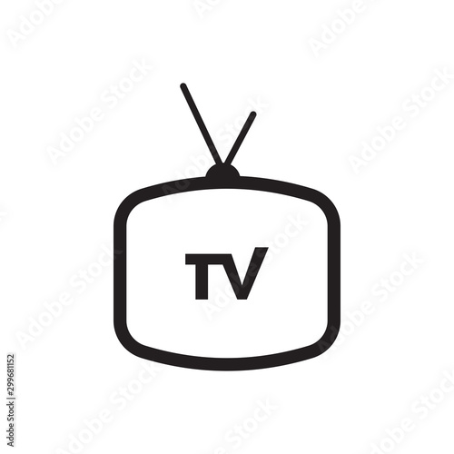 Televeision tv graphic design template vector isolated
