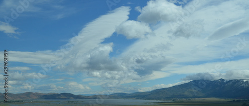 Late Spring in Nevada: Captivating Cloudscape over Washoe Lake