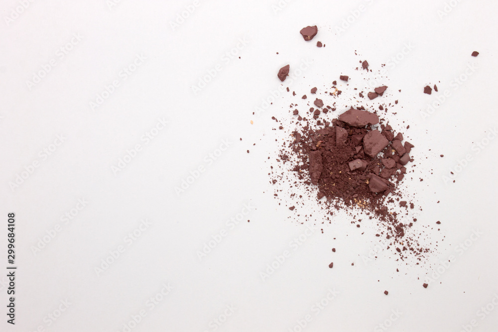 This is a photograph of a Matte Light Mahogany Powder Eyeshadow isolated on a White Background This is a photograph of a Matte Light Mahogany Powder Eyeshadow isolated on a White Background