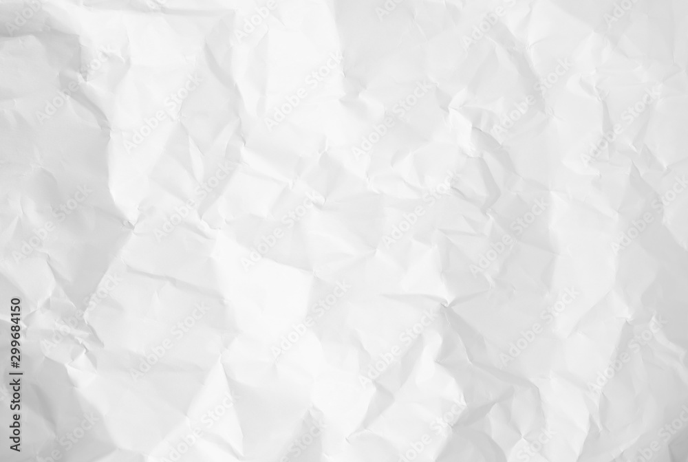 White crumpled paper texture background. White crumpled paper texture background.