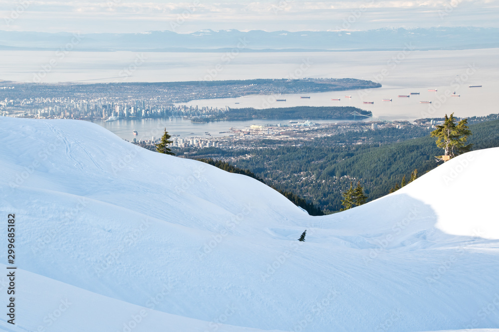 Snowshoeing in Mt. Seymour in Vancouver, BC
